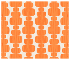 rétro Années 1970 style empilés Orange rectangle formes avec bois grain texture Contexte modèle png
