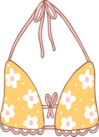 Groovy retrò estate bikini png