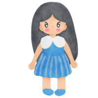 caricatura de niña linda png