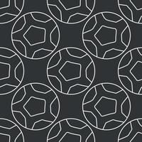Seamless football pattern. Background with soccer ball. Doodle football illustration vector