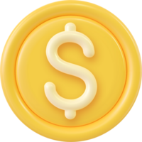 3D Token Coin Icons stack png