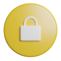 Locked Secure Button png