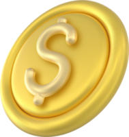 3D Token Coin Icons stack png