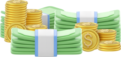 3d Symbol Geld, Bank Banknoten png