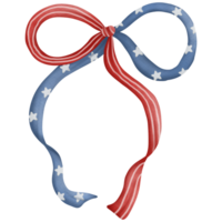 Ribbon watercolor in Independence Day png