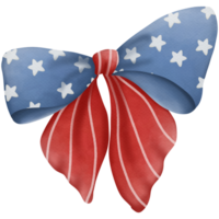 Ribbon watercolor in Independence Day png