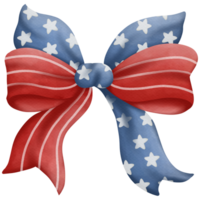 Ribbon watercolor in Independence Day png