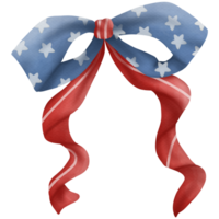 Ribbon watercolor in Independence Day png