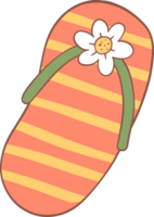 Groovy retro summer sandal png