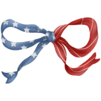 Ribbon watercolor in Independence Day png