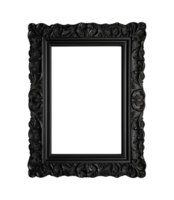 un negro rectangular marco aislado en un transparente fondo, png