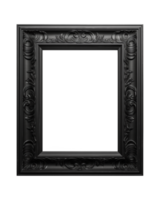 un negro rectangular marco aislado en un transparente fondo, png