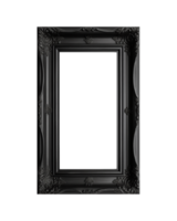 un' nero rettangolare telaio isolato su un' trasparente sfondo, png