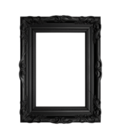 un negro rectangular marco aislado en un transparente fondo, png