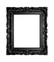 un negro rectangular marco aislado en un transparente fondo, png