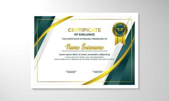 elegante degradado certificado diseño modelo vector