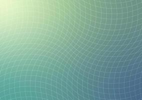 Square green line pattern wave geometric background vector