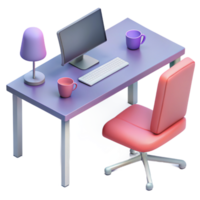 Exquisite 3D Images of Stunning Office Tables Ideal for Interior Design Inspiration png