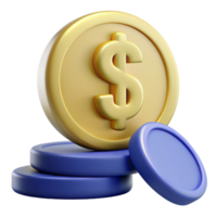3d imagen de dinero, exhibiendo moneda en un visualmente sorprendentes formato. realista profundidad y detalle traer financiero conceptos a vida png
