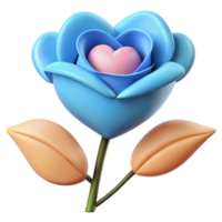 erhalten fasziniert durch das exquisit Schönheit von ein 3d Bild von ein Liebe Rose, ausstrahlen Romantik und Eleganz im jeder Blütenblatt. perfekt zum ausdrücken Zuneigung png