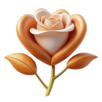 ottenere ipnotizzato di il squisito bellezza di un' 3d Immagine di un' amore rosa, radiante romanza e eleganza nel ogni petalo. Perfetto per esprimendo affetto png