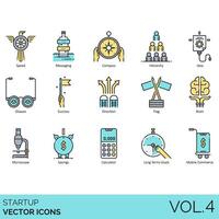 startup icon set vector