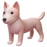 Stunning 3D image of a beautiful dog, showcasing intricate details and lifelike rendering. Perfect for digital design projects png