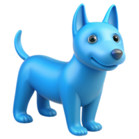 Stunning 3D image of a beautiful dog, showcasing intricate details and lifelike rendering. Perfect for digital design projects png