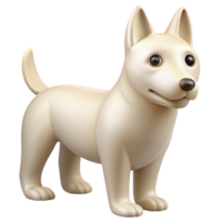 Stunning 3D image of a beautiful dog, showcasing intricate details and lifelike rendering. Perfect for digital design projects png