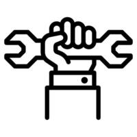 Fist Labour day icon illustration vector