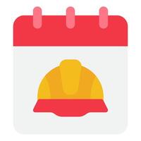 Calendar Labour day icon illustration vector