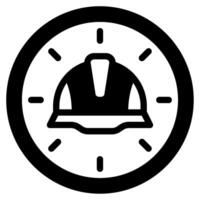 reloj labor día icono ilustración vector