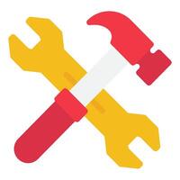Hammer Labour day icon illustration vector
