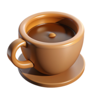 hermosa 3d café taza imágenes para creativo diseños png