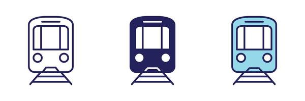 Train Transportation Icon - Navigation Set vector