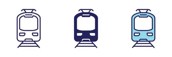 Train Transportation Icon - Navigation Set vector