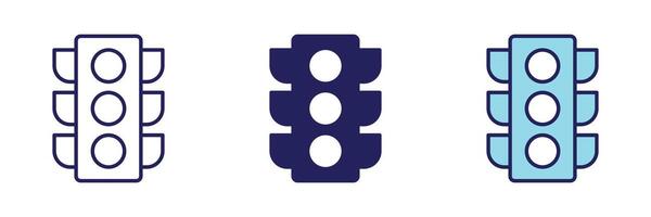 Traffic Light Icon - Navigation Set vector