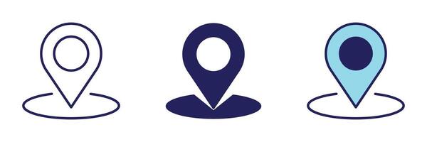 Pin Position Icon - Navigation Set vector