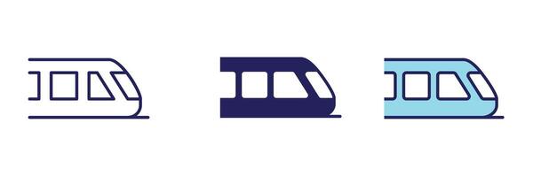 Train Transportation Icon - Navigation Set vector