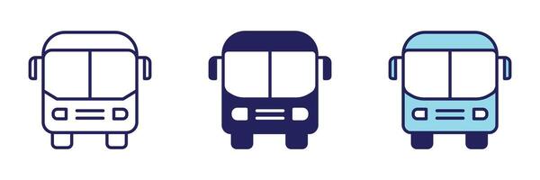 Bus Transportation Icon - Navigation Set vector