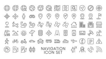 Navigation Set Icon vector