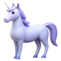 hermoso 3d unicornio imagen png