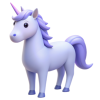 hermoso 3d unicornio imagen png