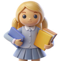 School Kid 3d image png