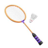 3D illustration sport icon badminton png