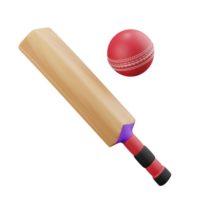 3D illustration sport icon cricket png