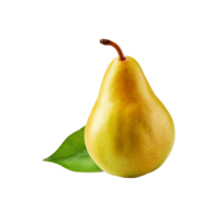 Pear fruit isolated on transparent background png