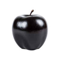 Black apple isolated on transparent background png