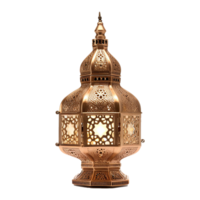 Islamic ramadan kareem lantern on transparent background png