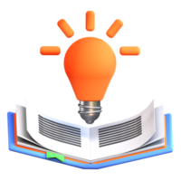 3D illustration education icon theory png